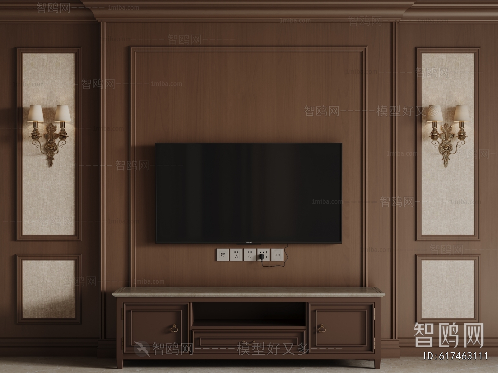 French Style TV Wall