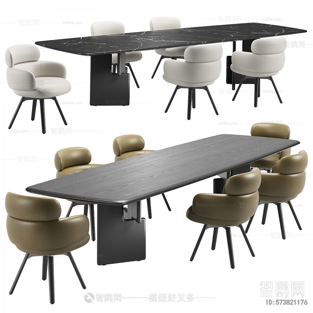 Minotti现代意式餐桌椅组合