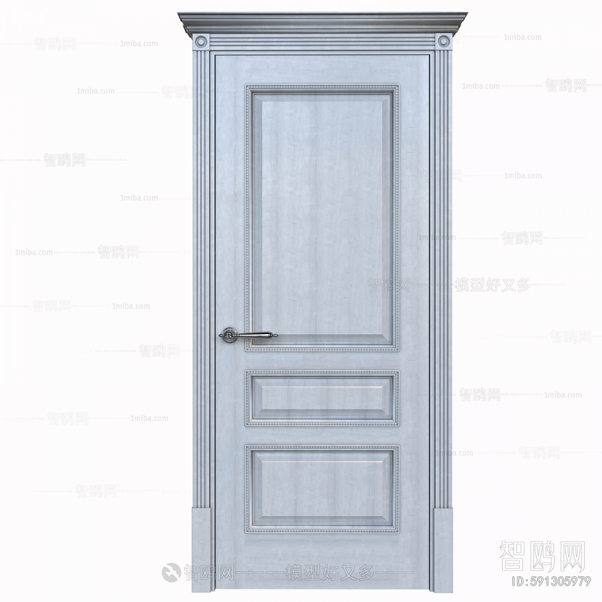 Simple European Style Single Door