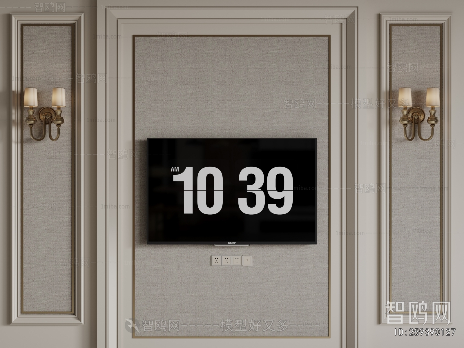 French Style TV Wall