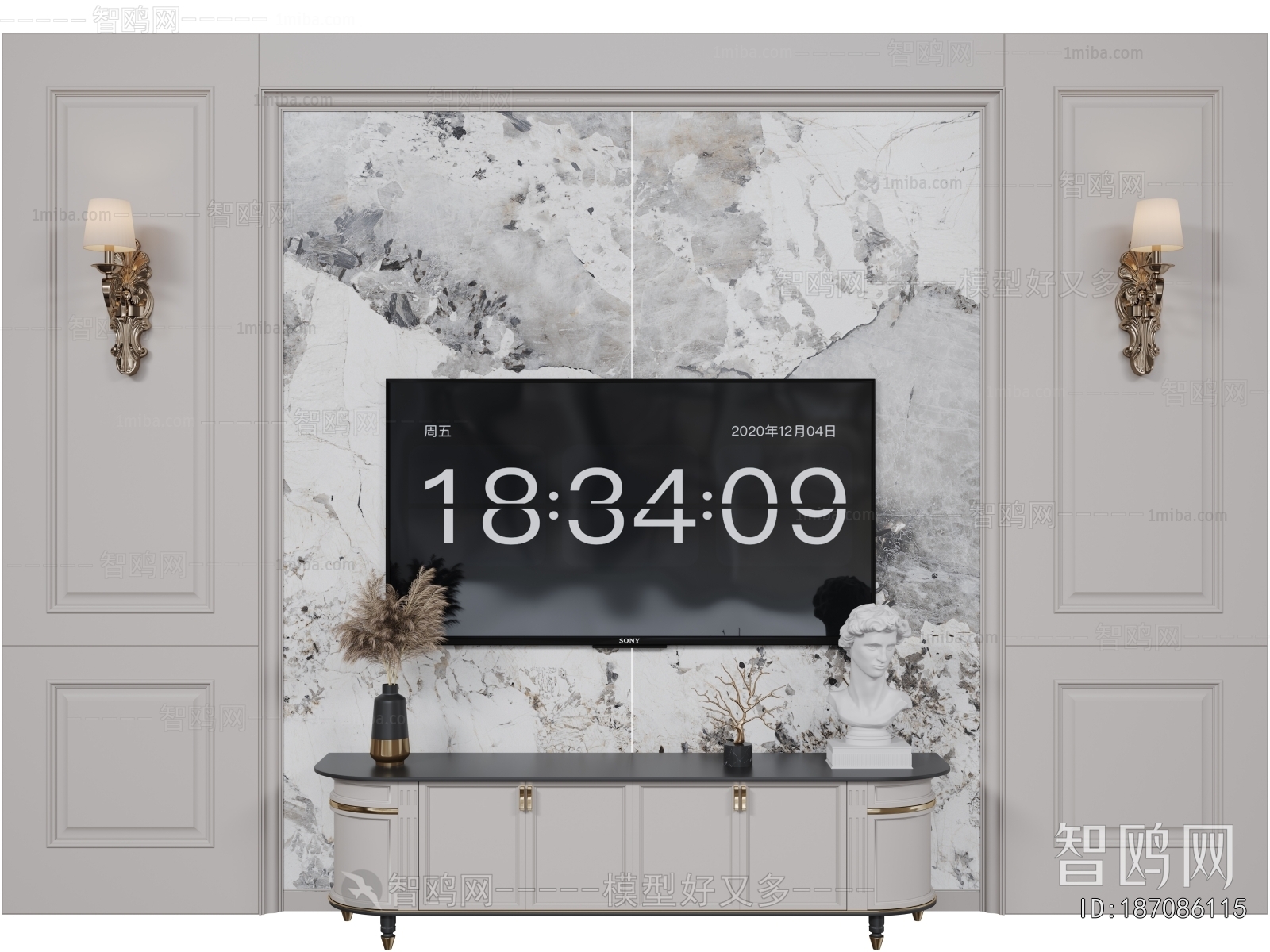 French Style TV Wall