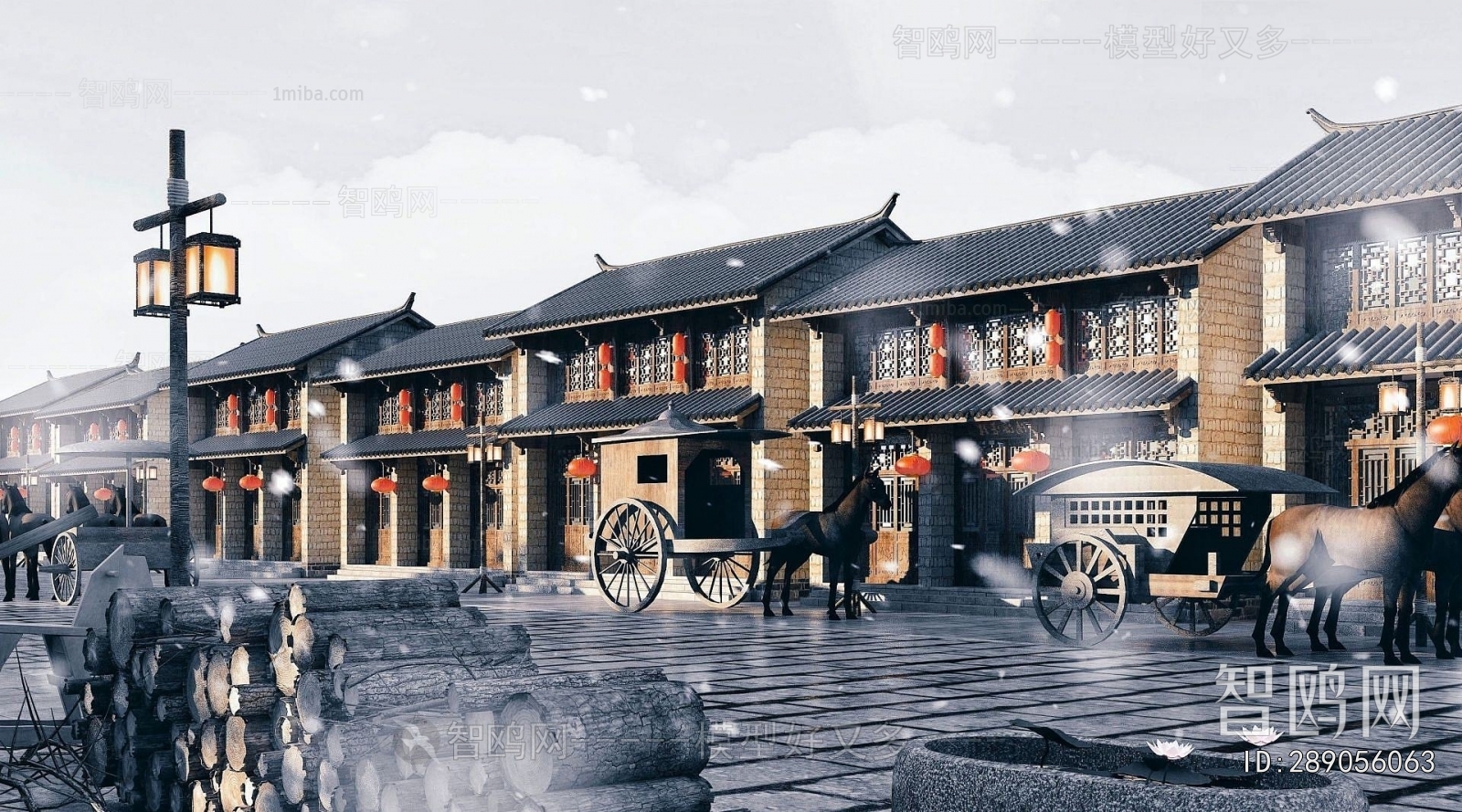 Chinese Style Commercial Street