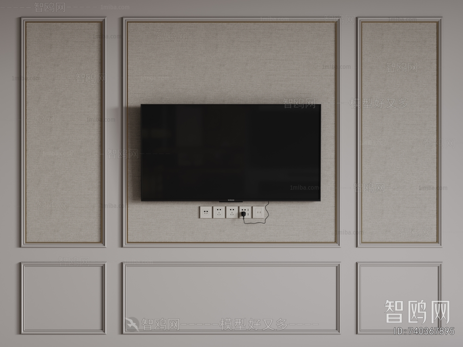 French Style TV Wall