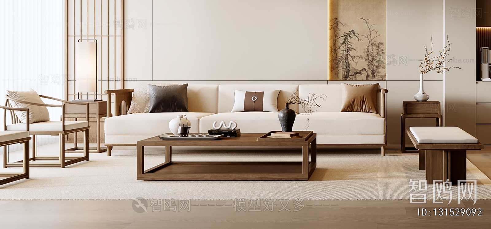 New Chinese Style Sofa Combination