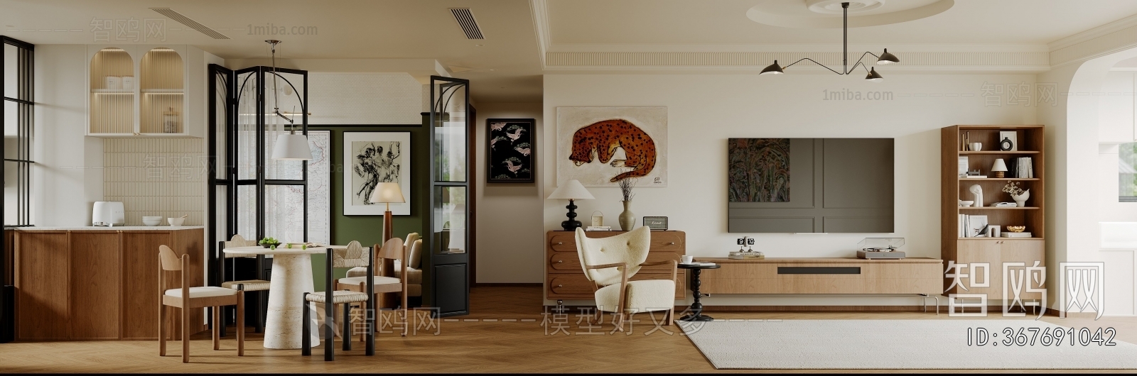 French Style Study Space