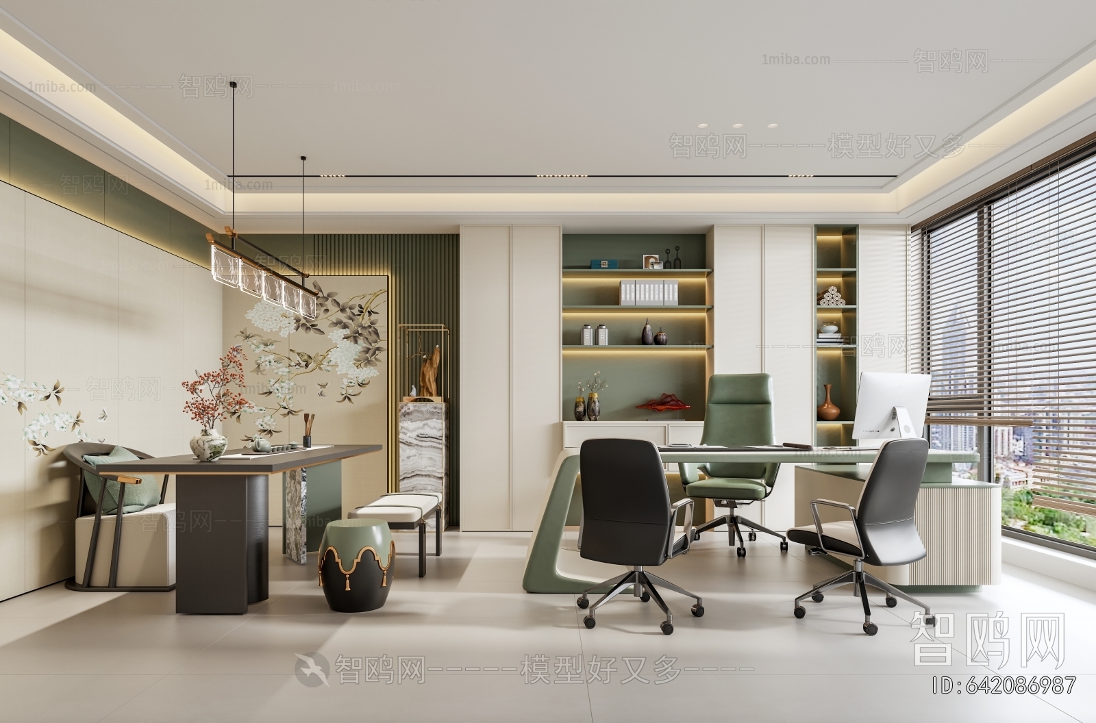 New Chinese Style Manager's Office