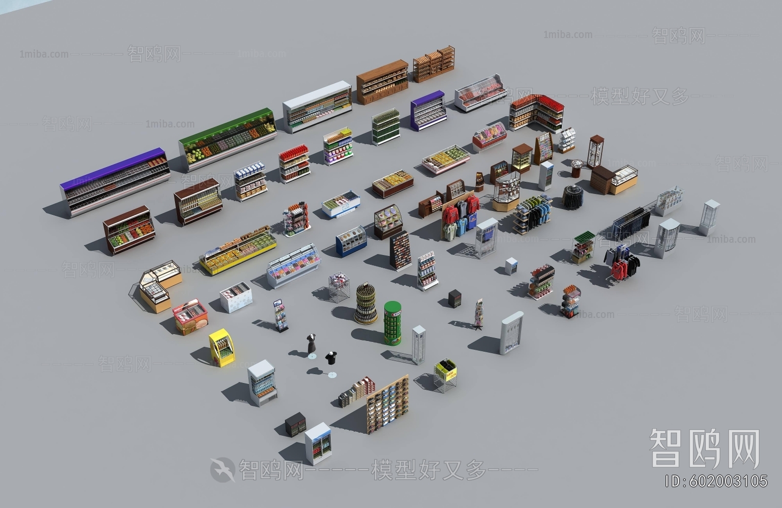 Modern Supermarket Shelf