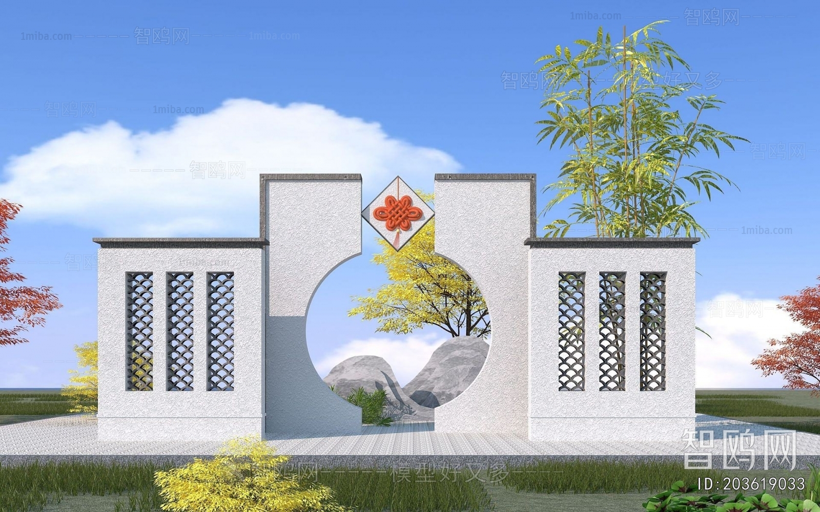 New Chinese Style Landscape Wall