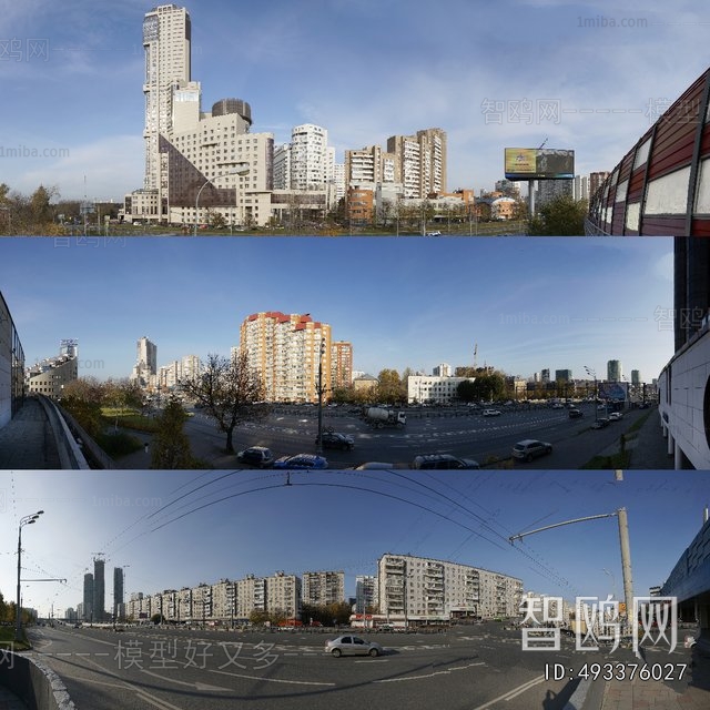 白天都市建筑