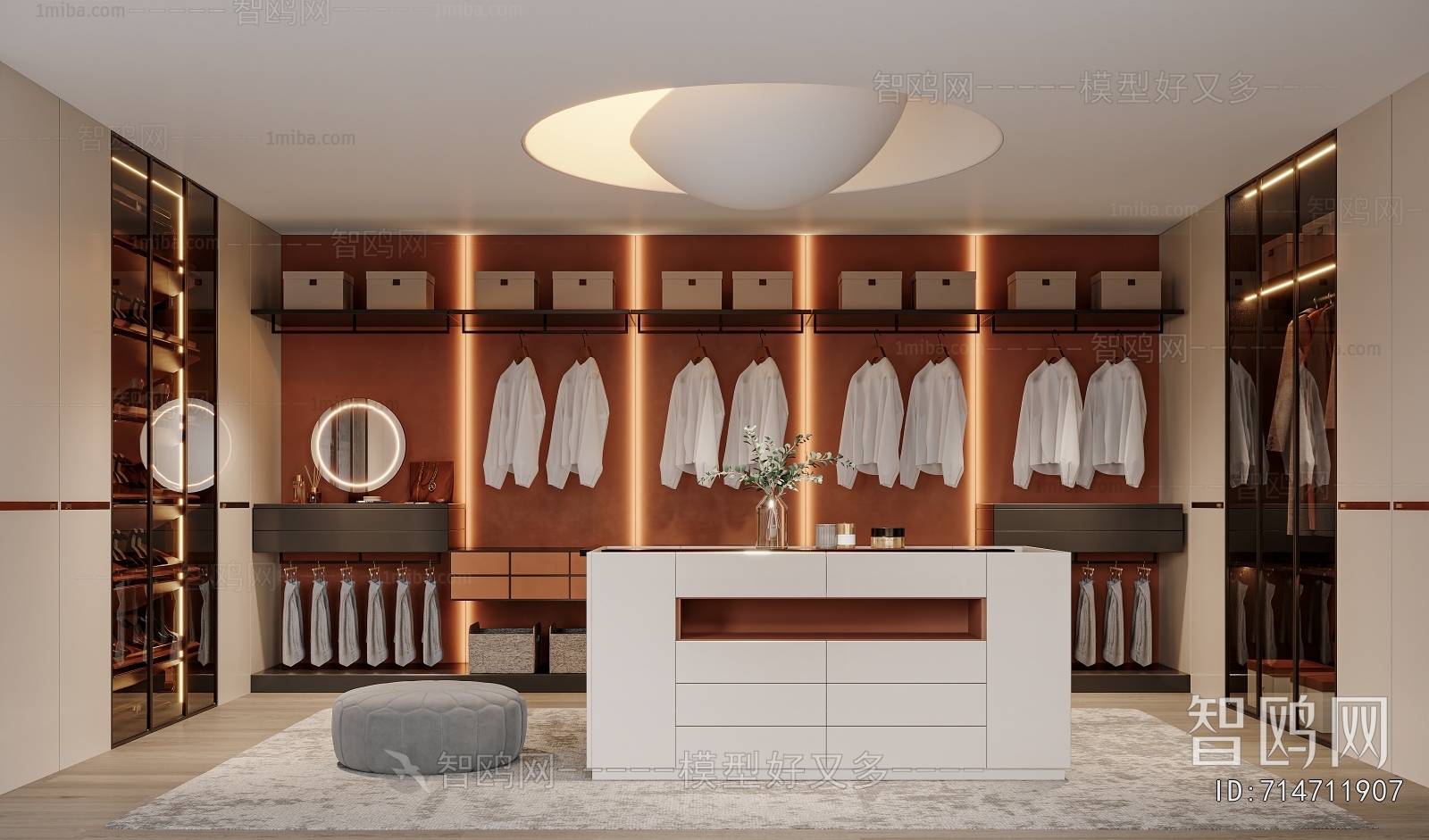 Modern Clothes Storage Area