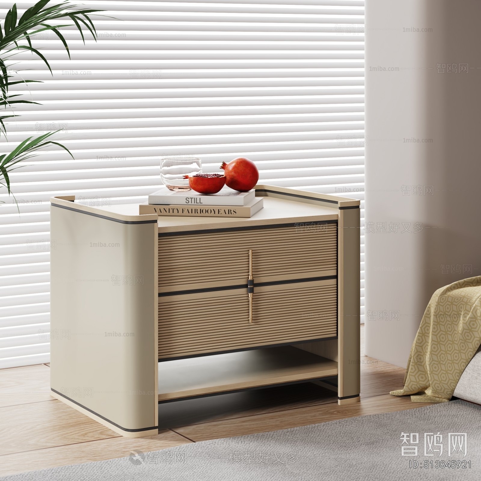 现代床头柜