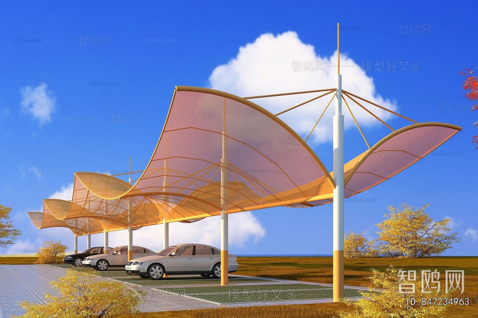 Modern Sunshade/Canopy/Tensioning Film