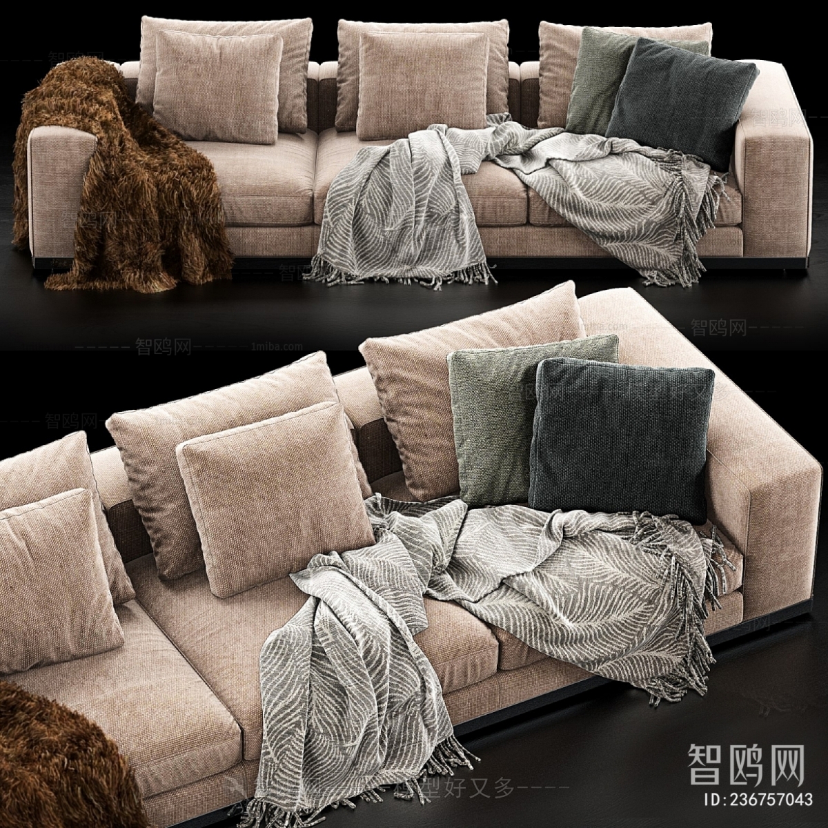 Modern Three-seat Sofa