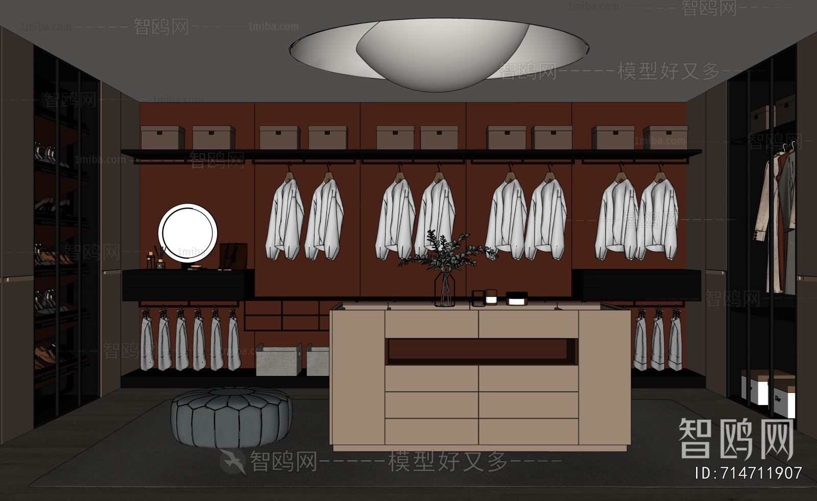 Modern Clothes Storage Area