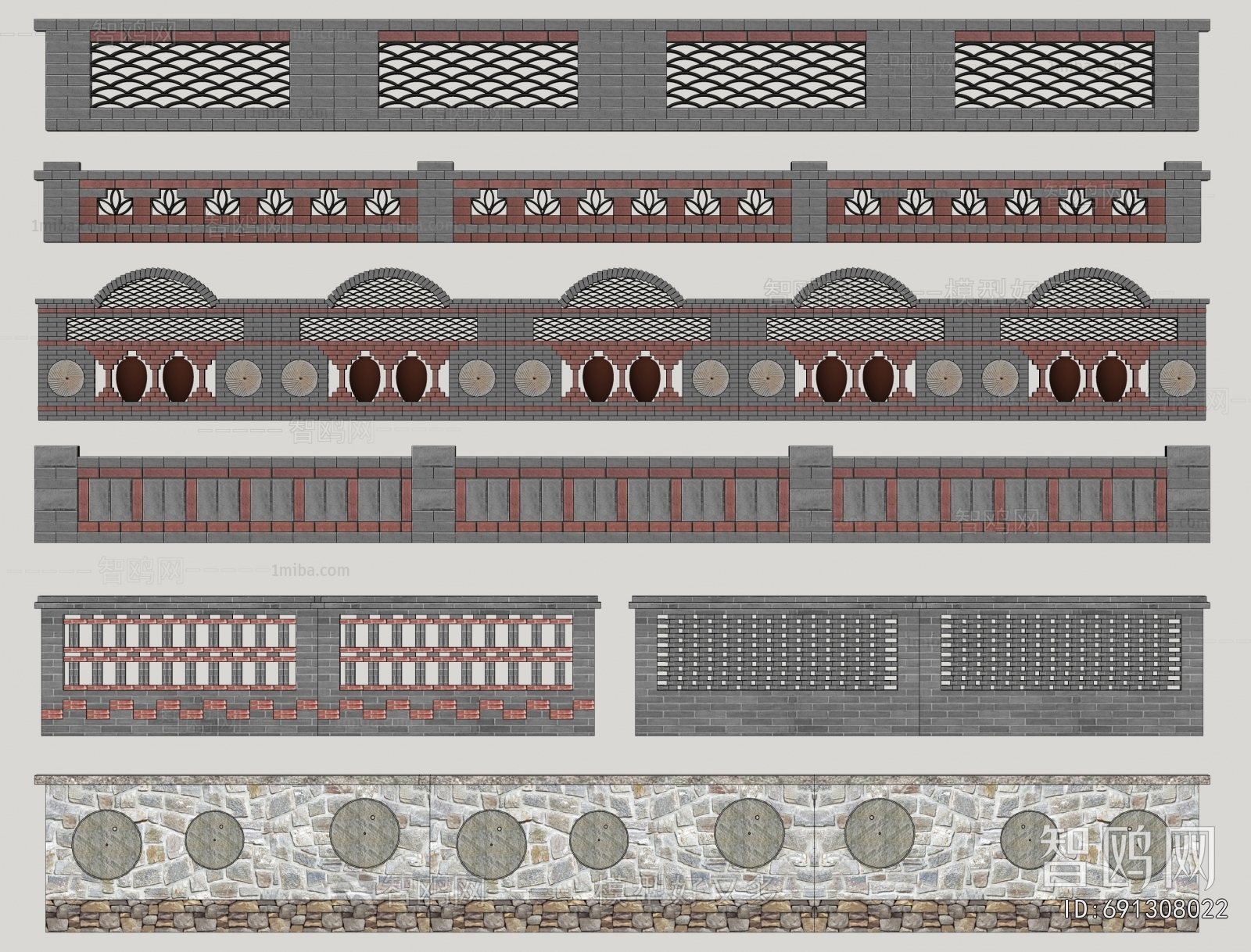 New Chinese Style Landscape Wall