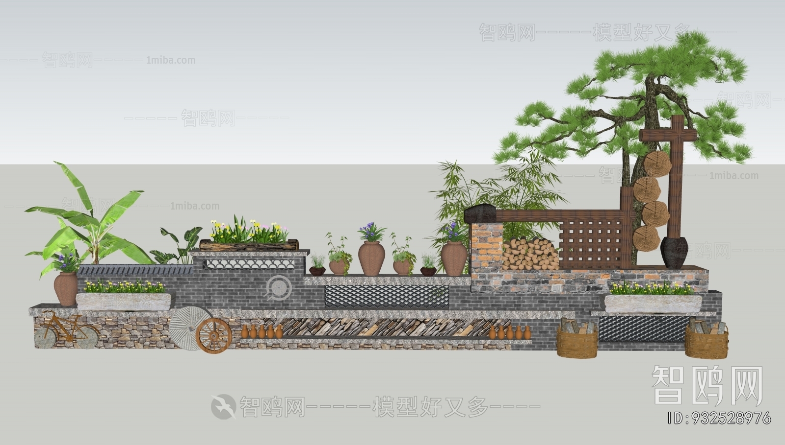 New Chinese Style Landscape Wall