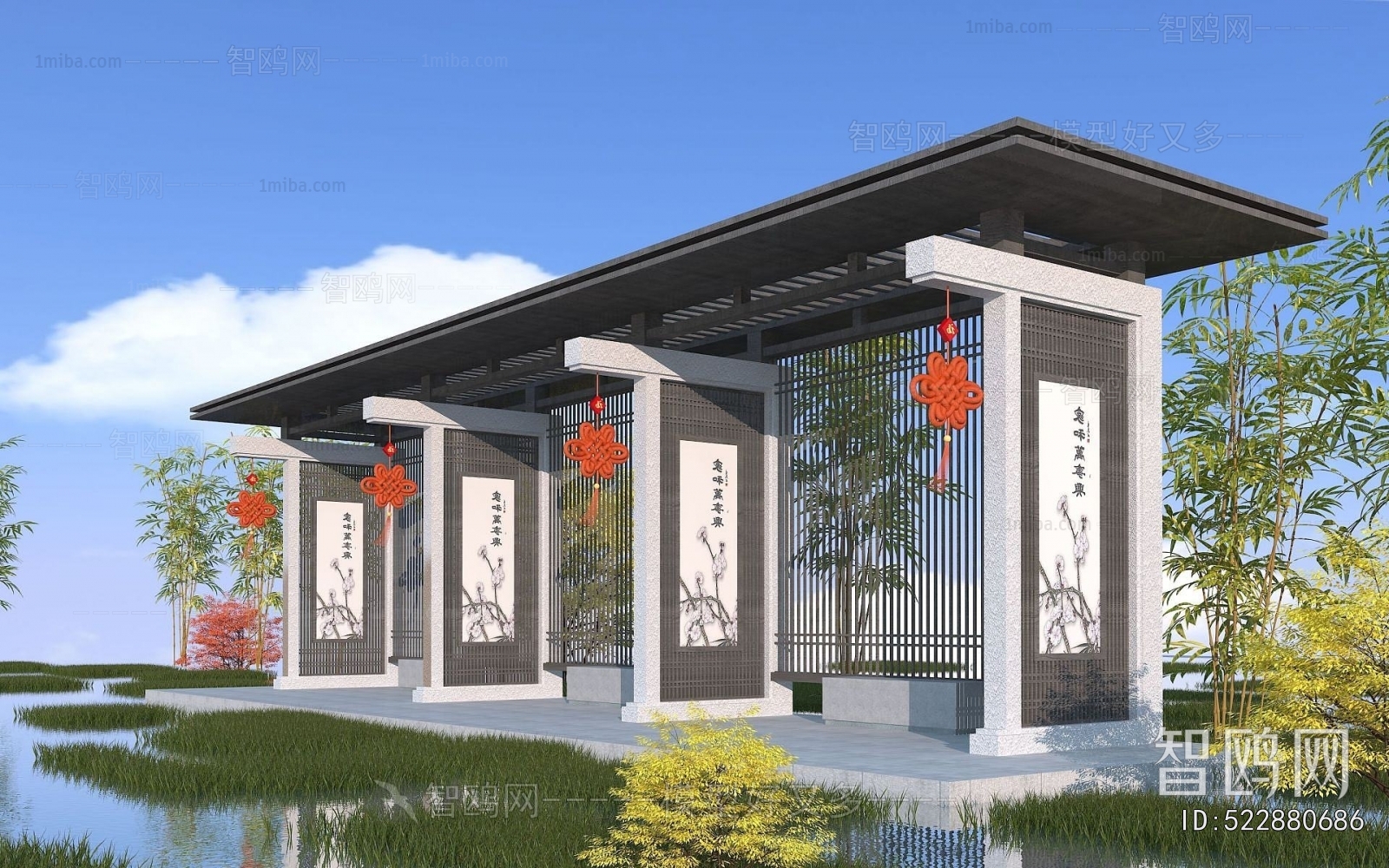 New Chinese Style Gallery Frame