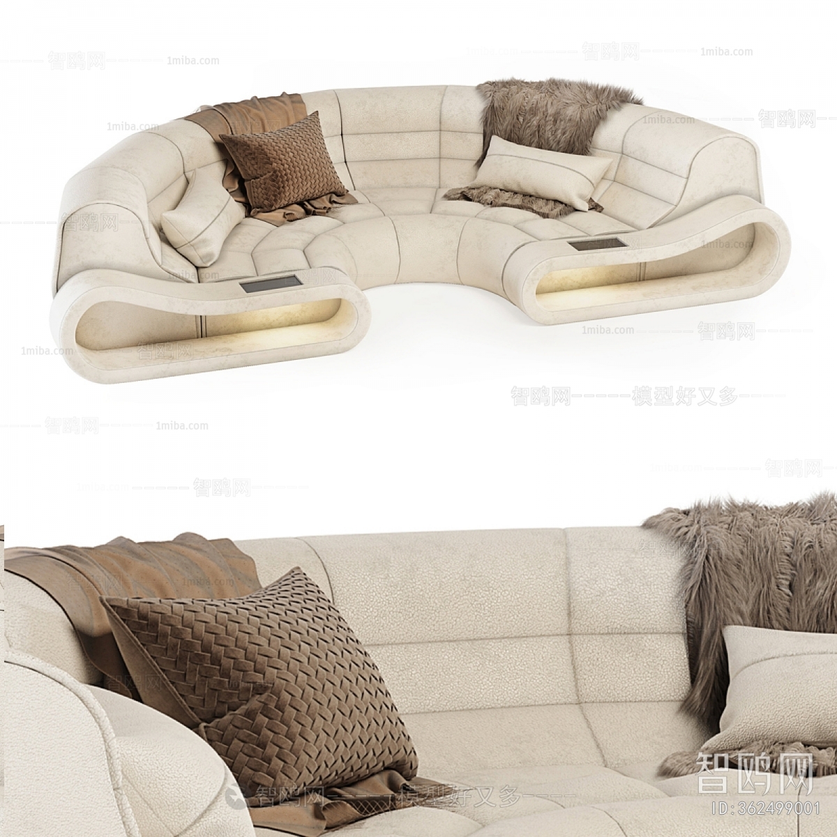 Modern Curved Sofa