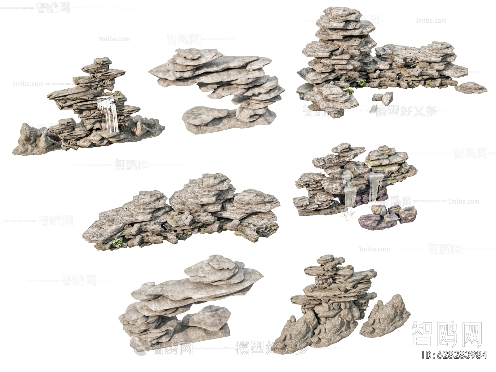 New Chinese Style Rockery Waterscape
