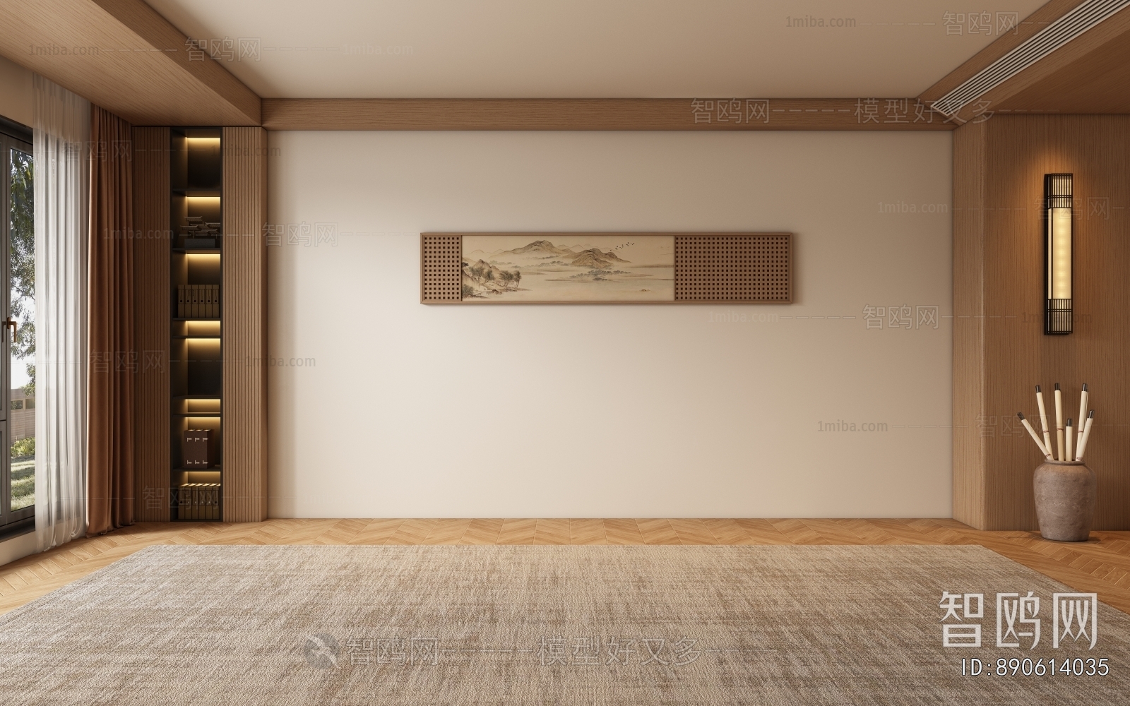 New Chinese Style TV Wall