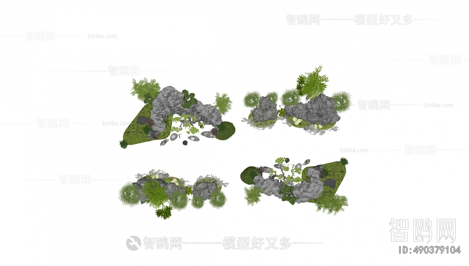 New Chinese Style Rockery Waterscape