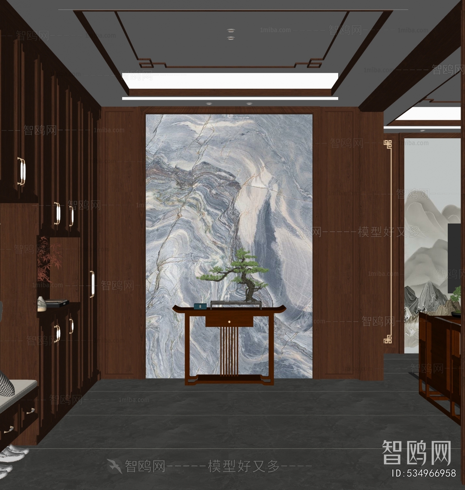 New Chinese Style Hallway