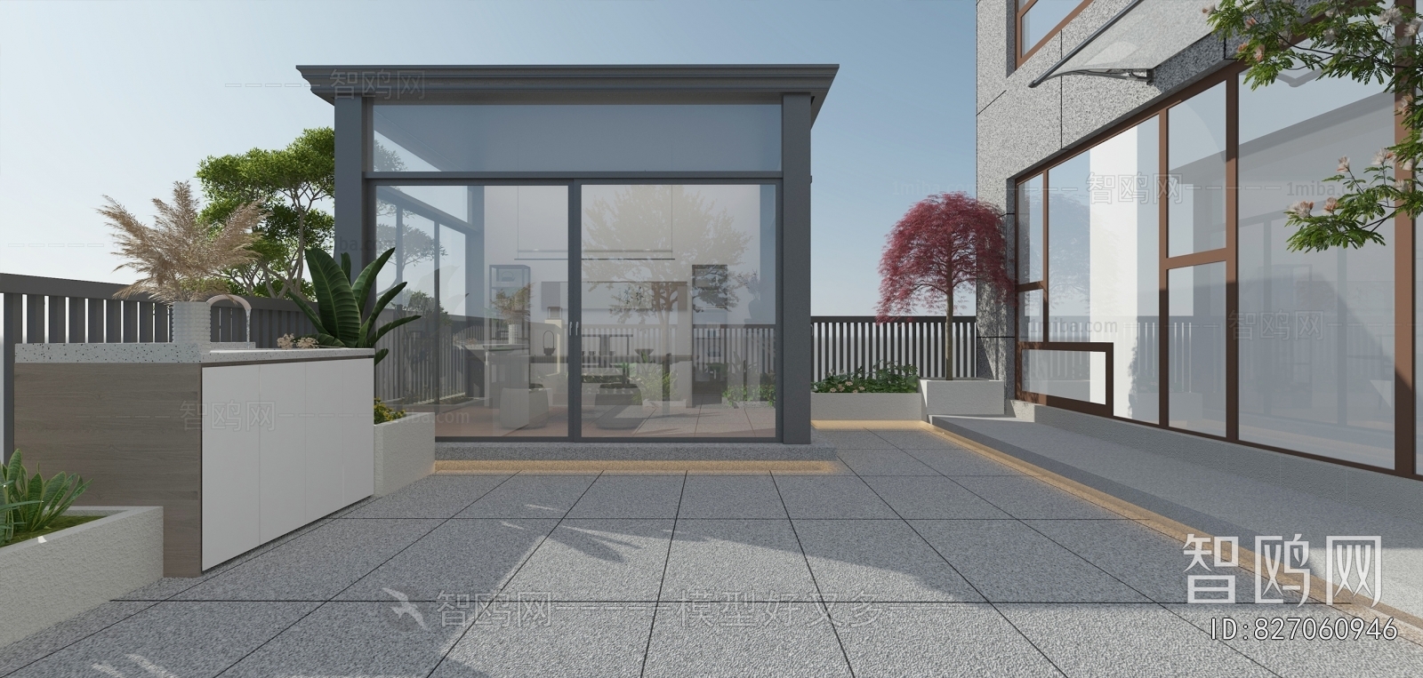 Modern Courtyard/landscape