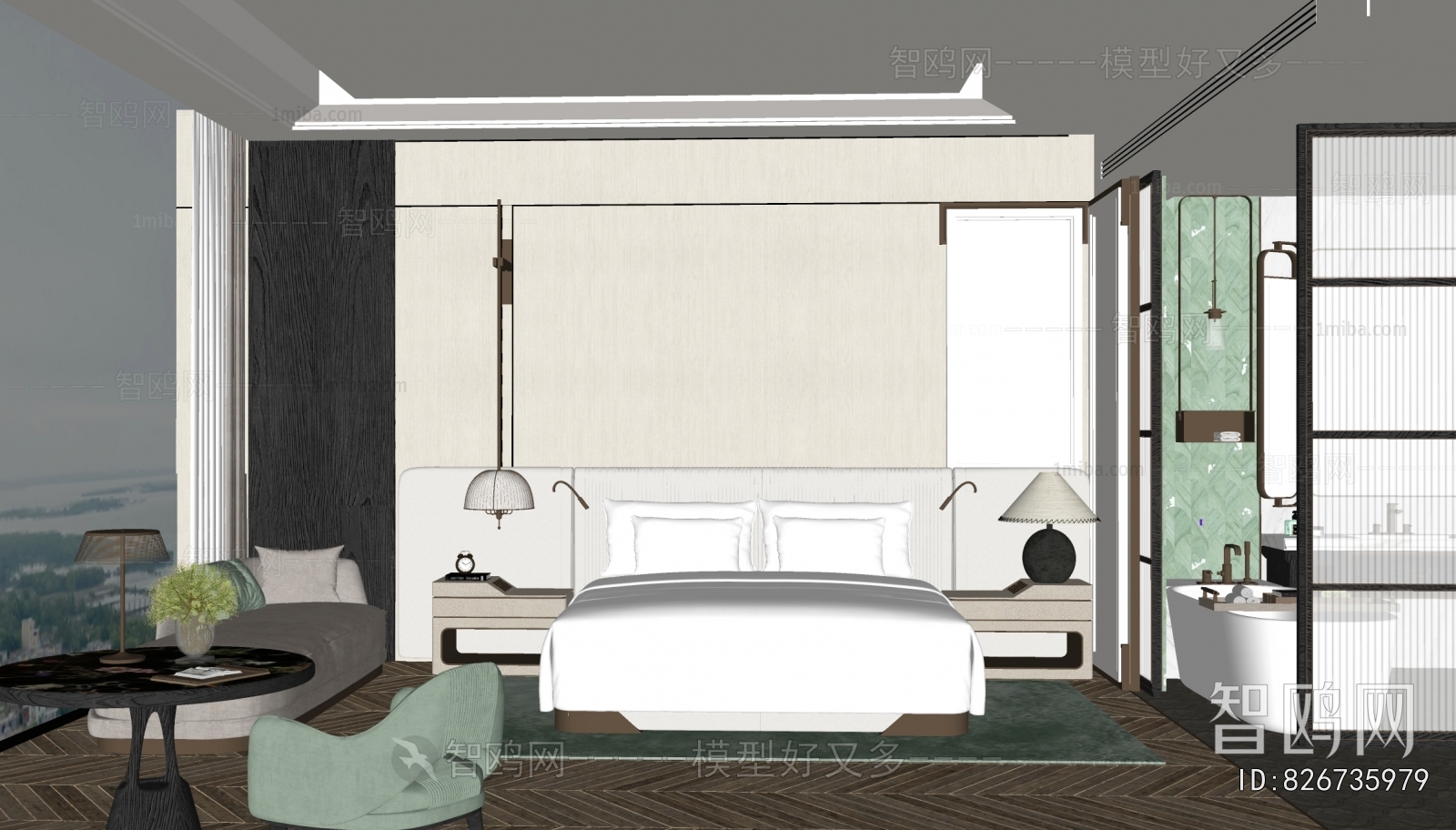 Modern Guest Room