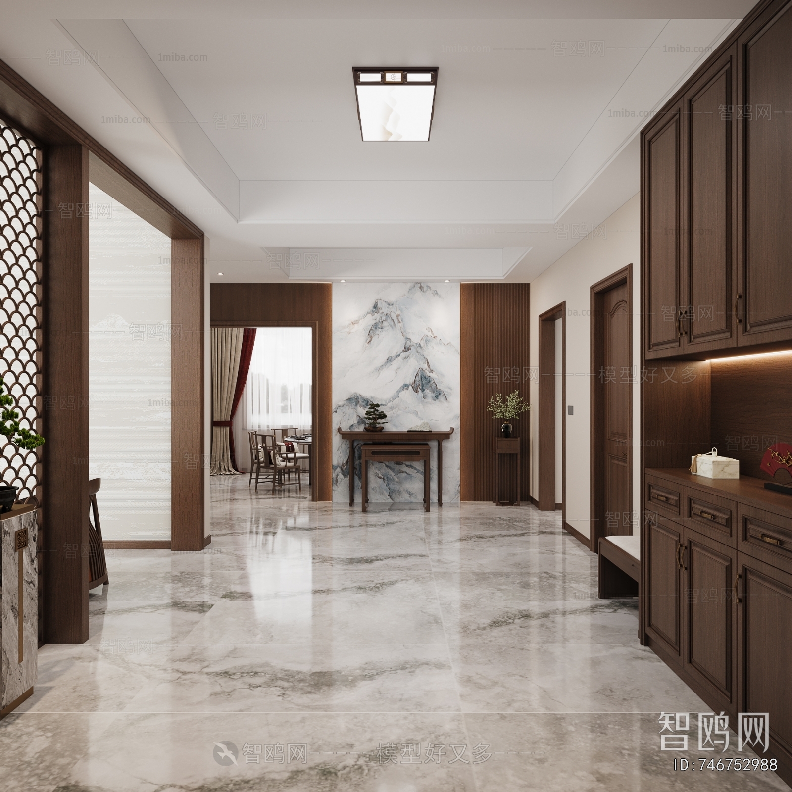 New Chinese Style Hallway