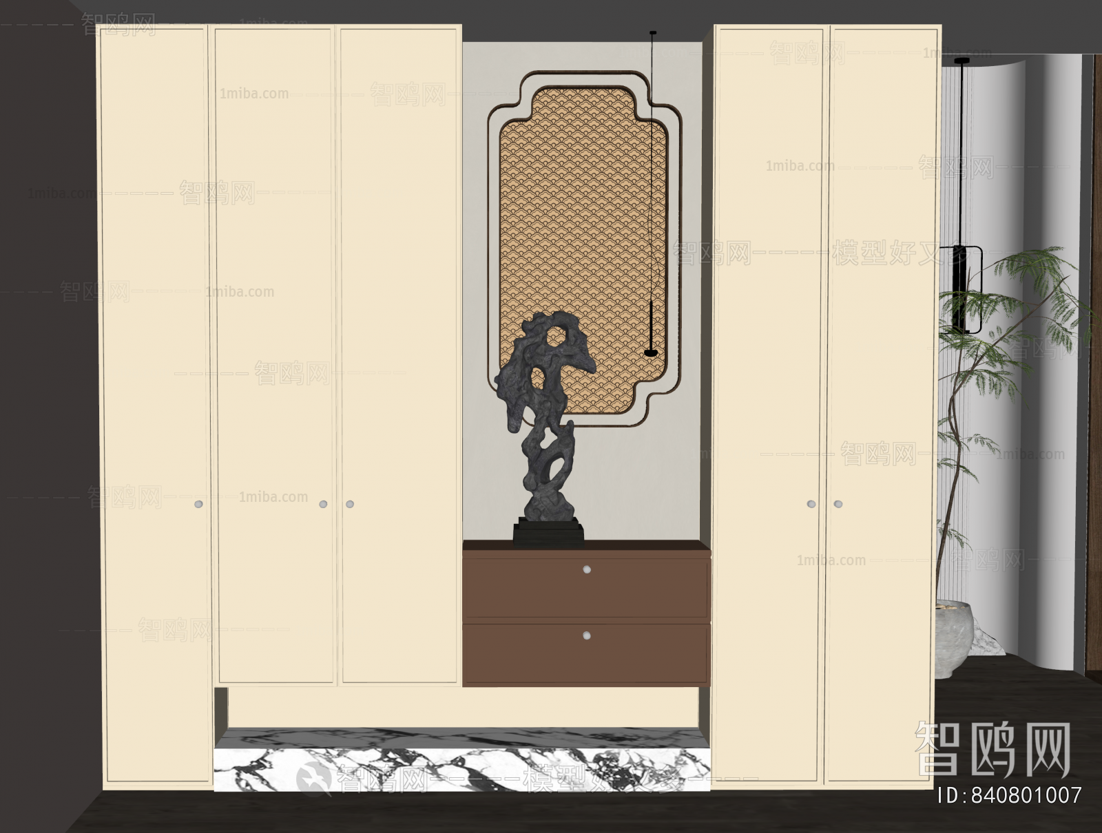 New Chinese Style Hallway