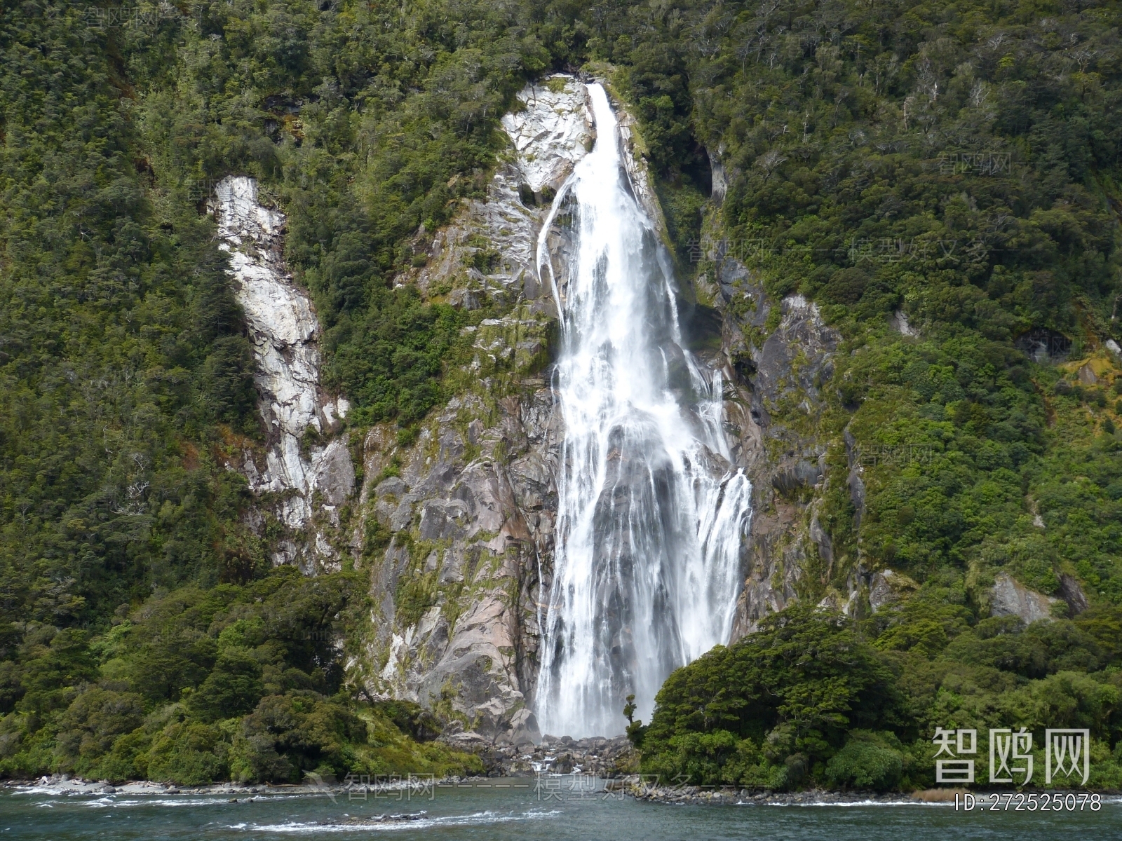 现代瀑布风景