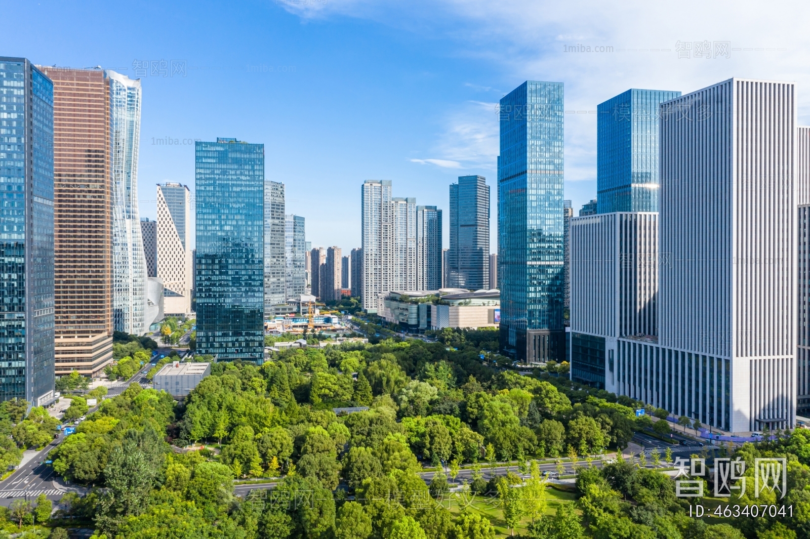 现代白天城市外景