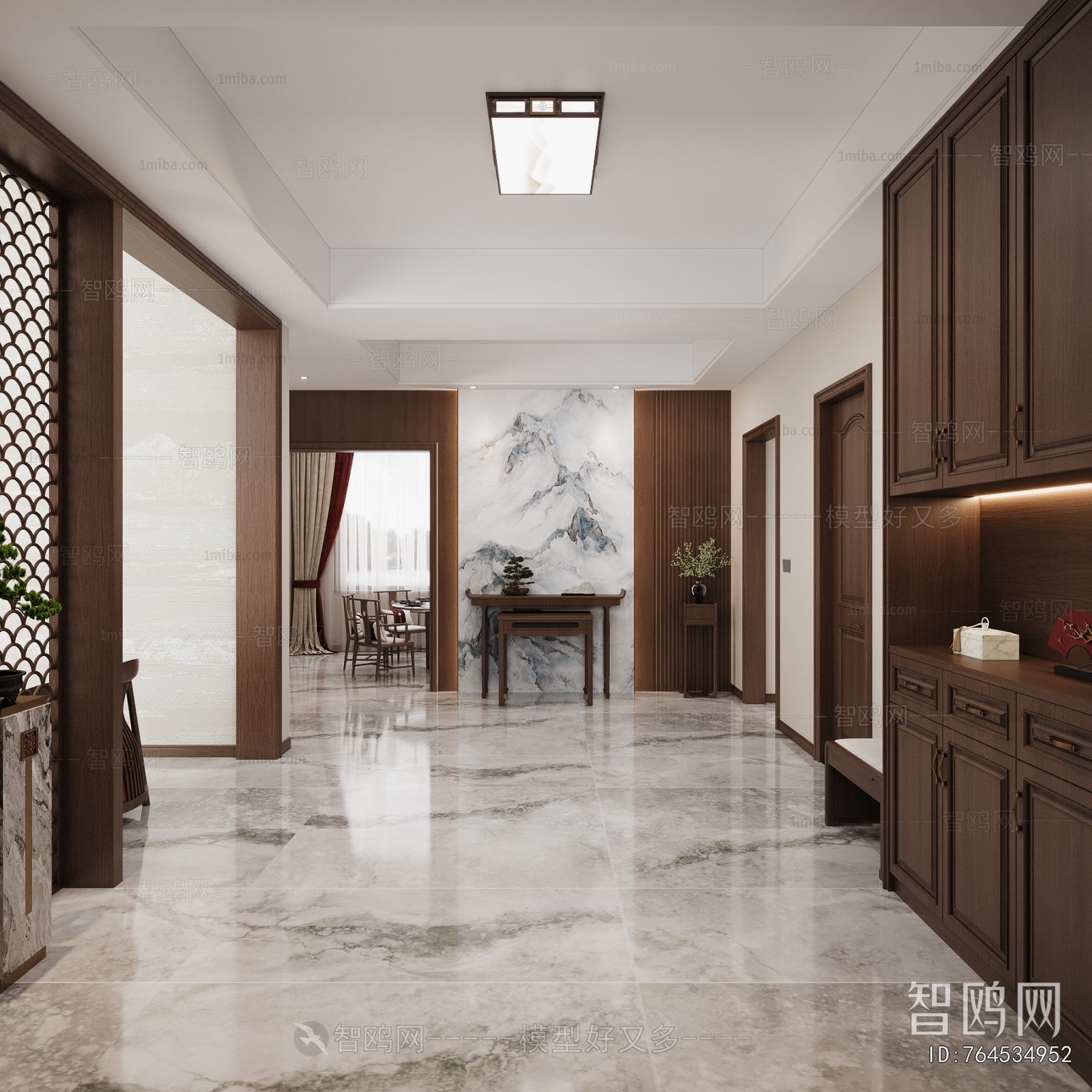 New Chinese Style Hallway