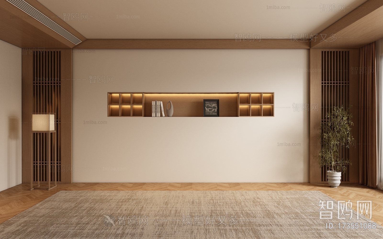 New Chinese Style TV Wall