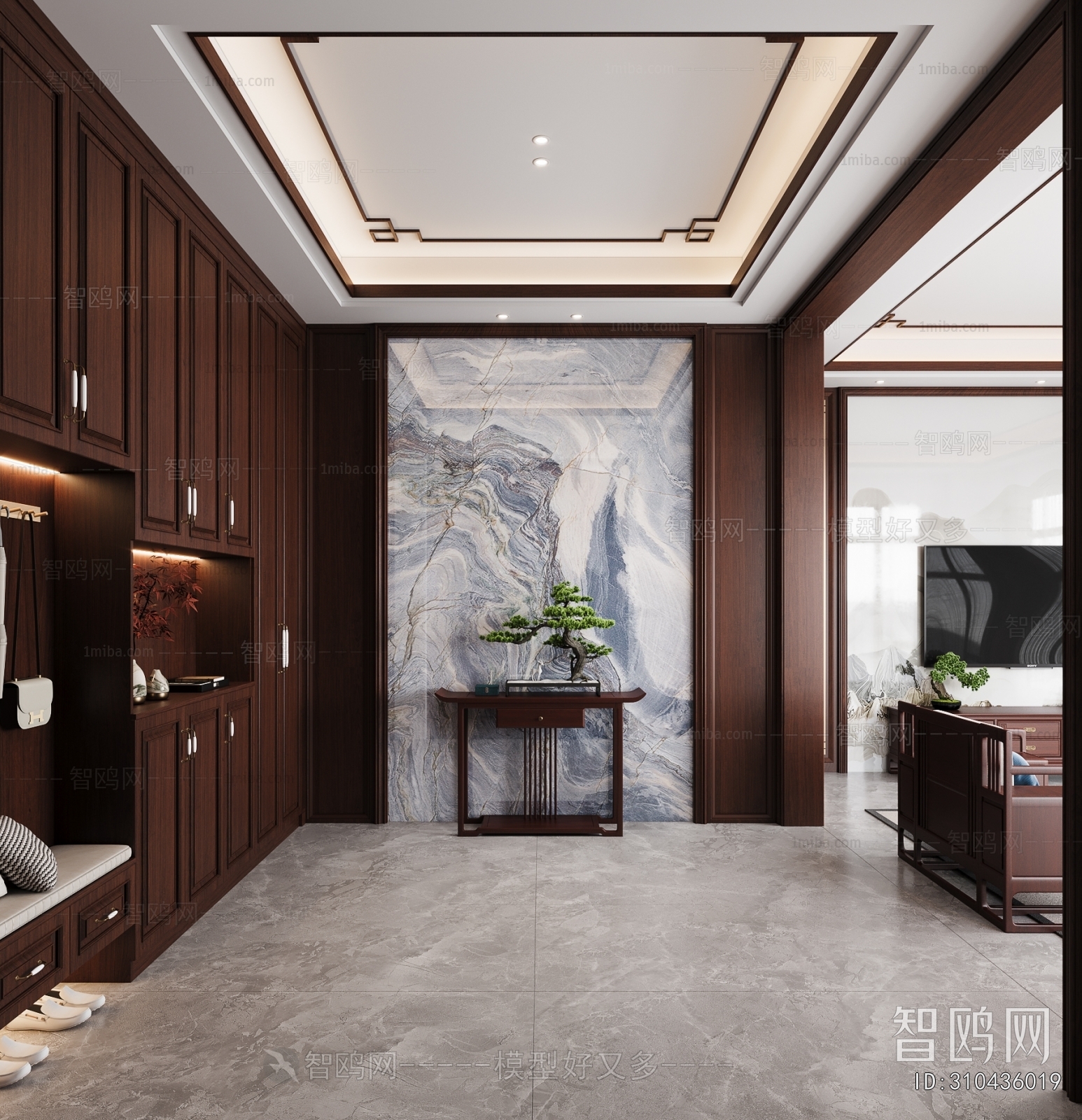 New Chinese Style Hallway