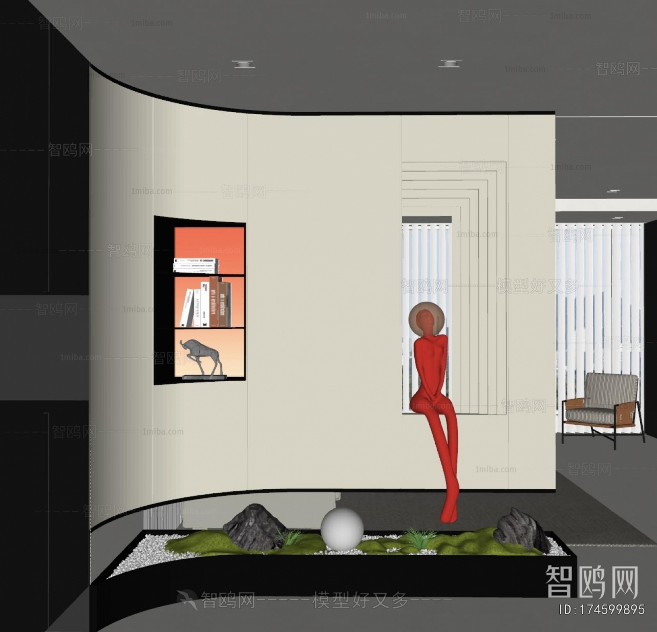 现代入户玄关隔断
