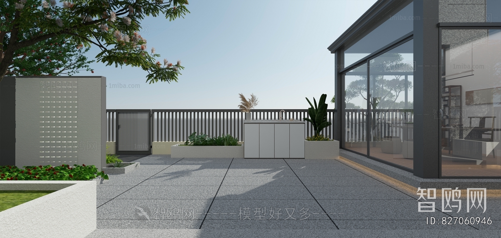 Modern Courtyard/landscape