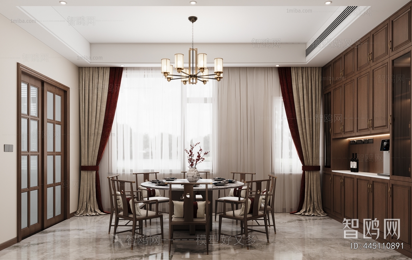 New Chinese Style Dining Room