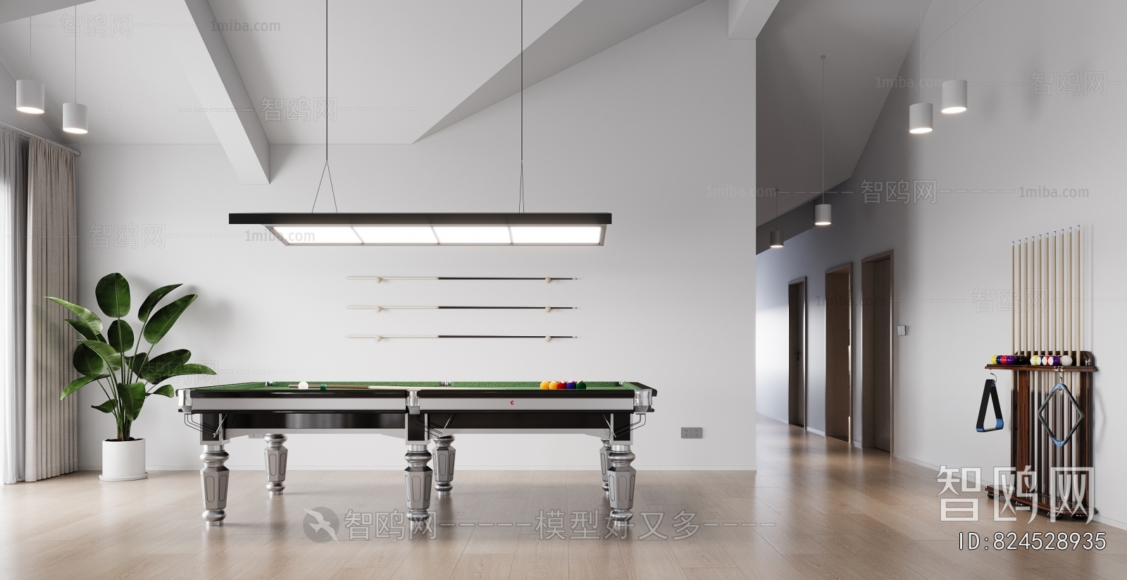 Modern Billiards Room