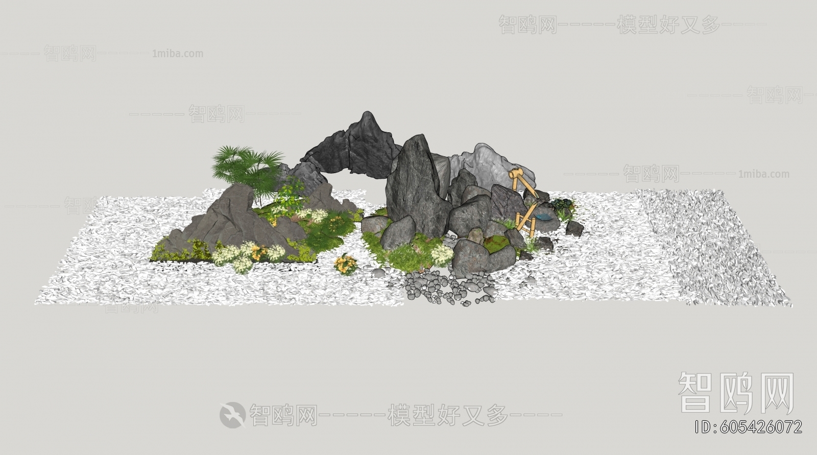 New Chinese Style Rockery Waterscape
