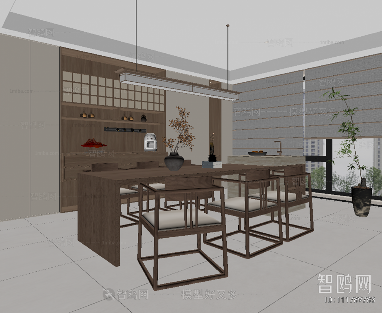 New Chinese Style Dining Room
