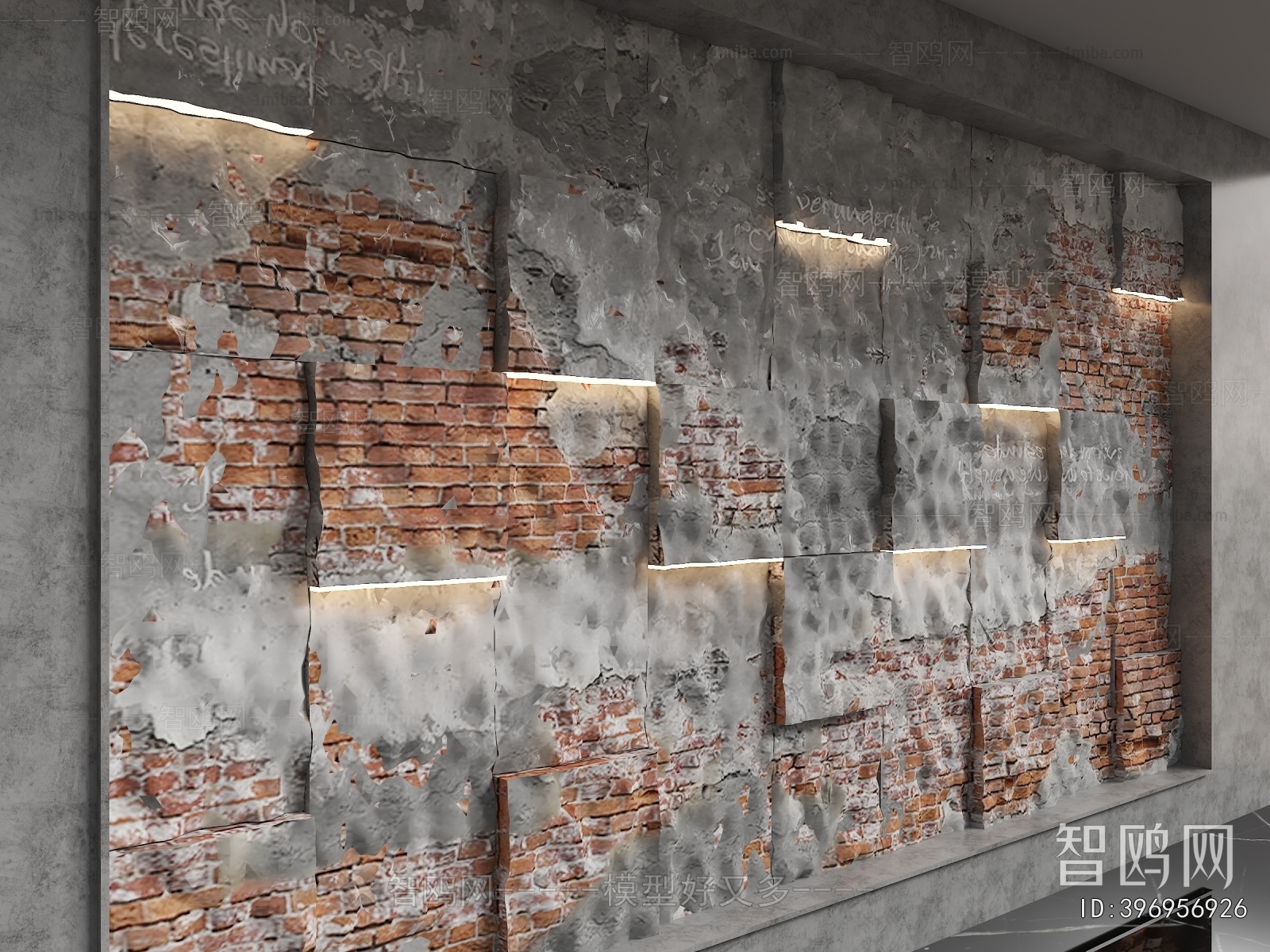 Industrial Style TV Wall