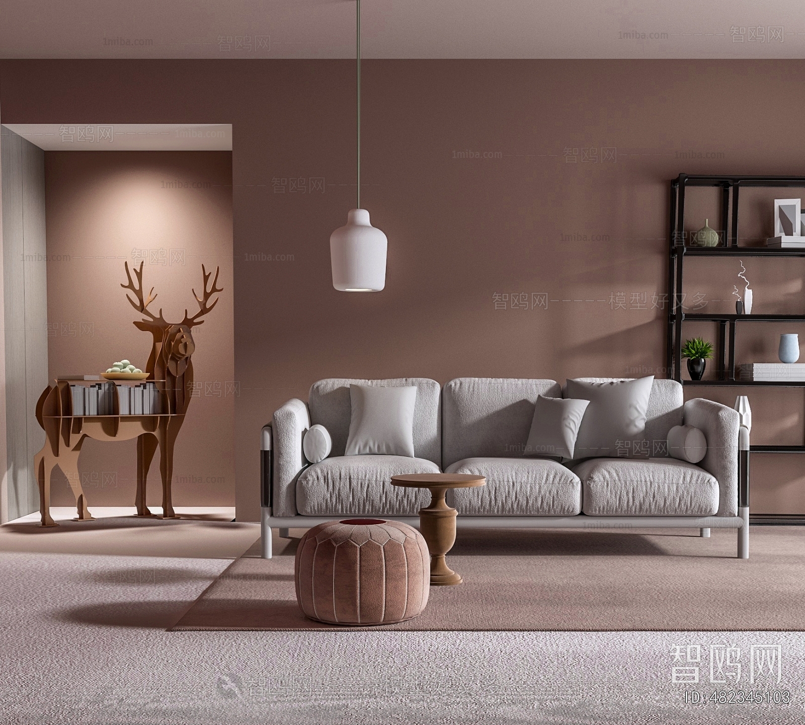 Modern Three-seat Sofa