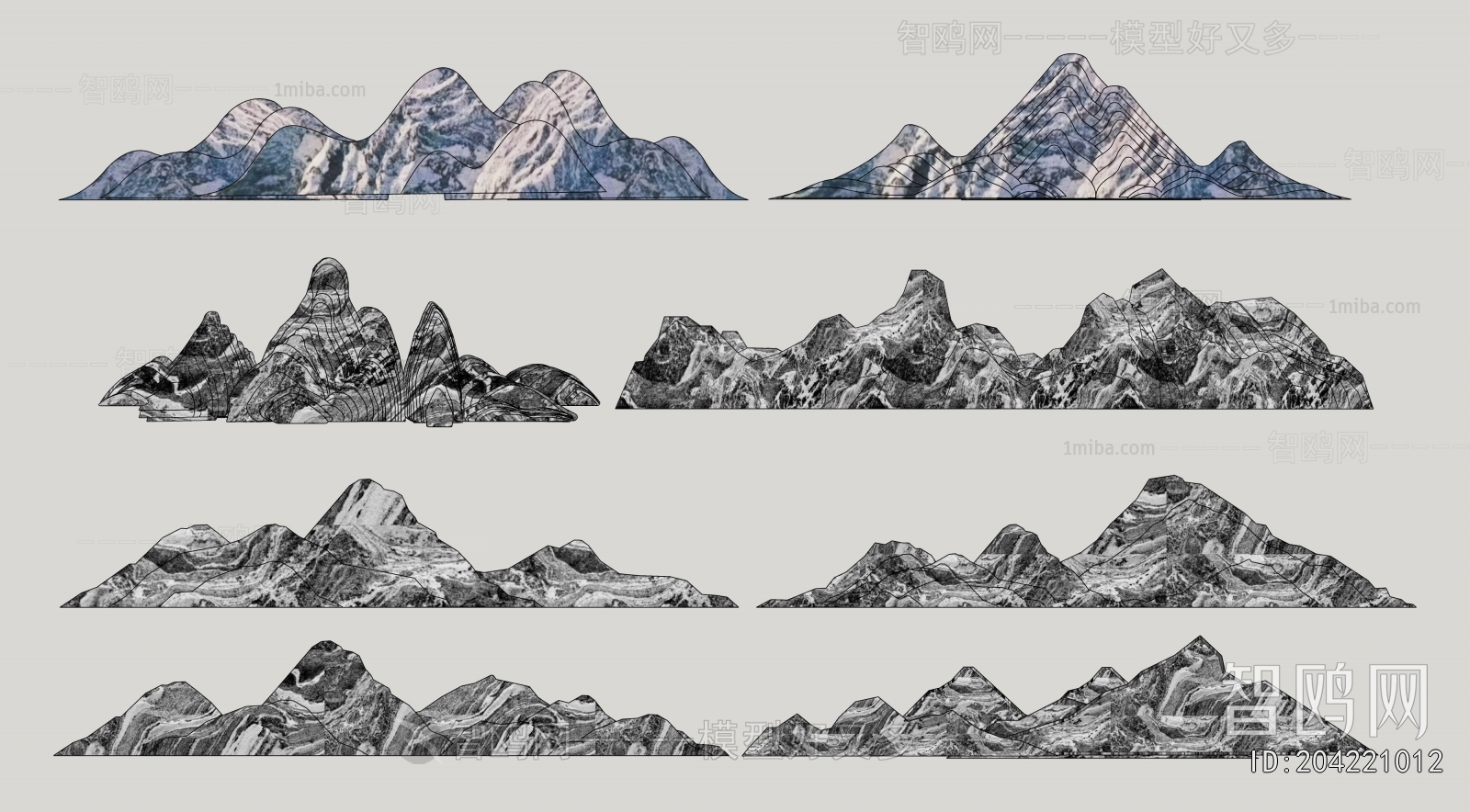 New Chinese Style Rockery Waterscape