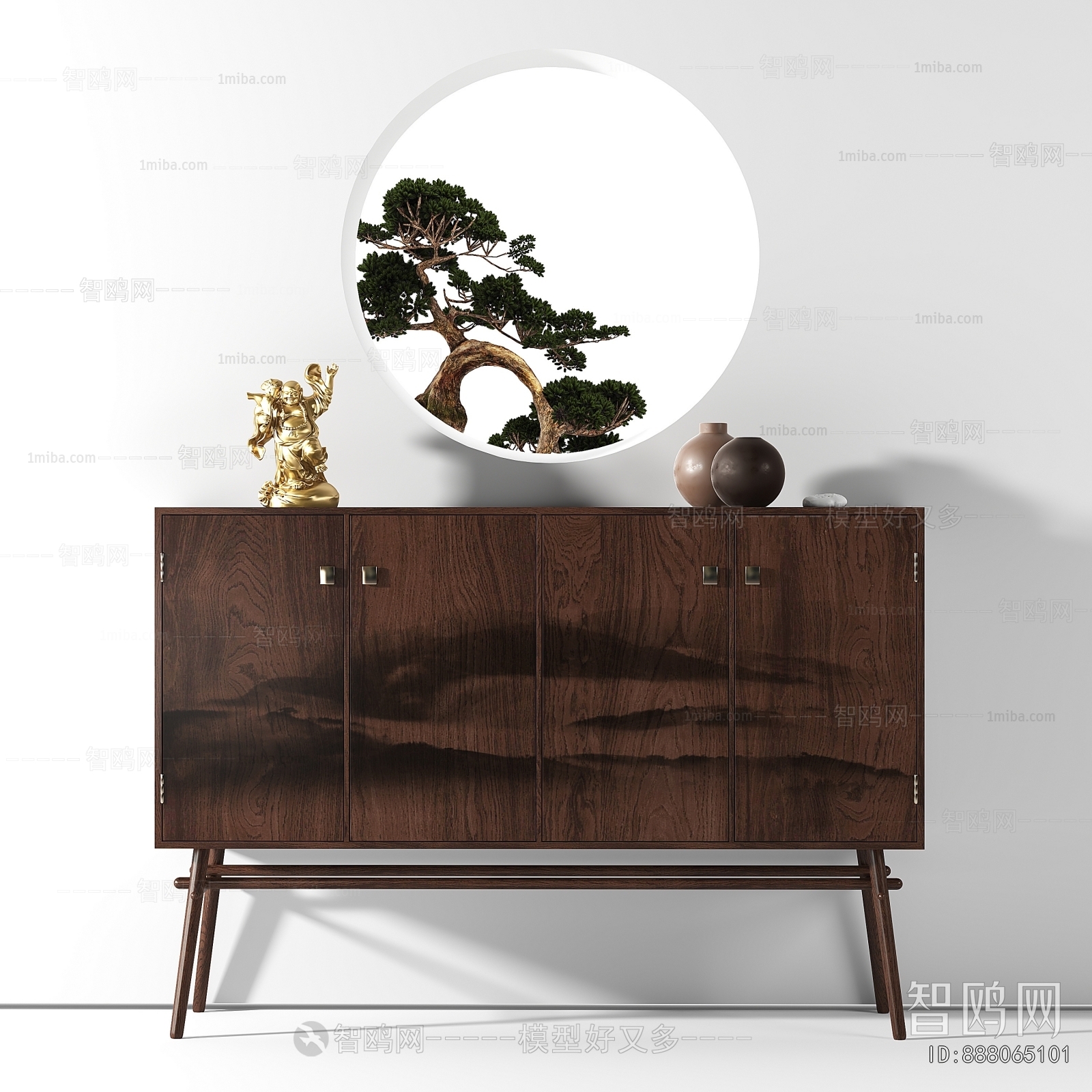 New Chinese Style Side Cabinet