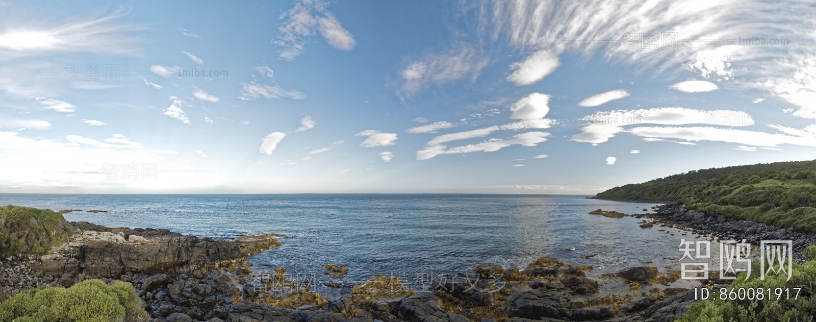 现代海边礁石风景