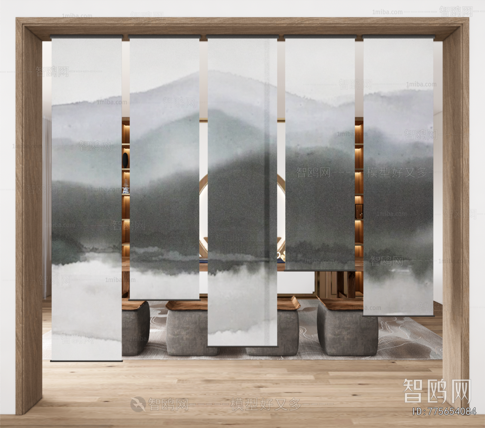 New Chinese Style Door Curtain