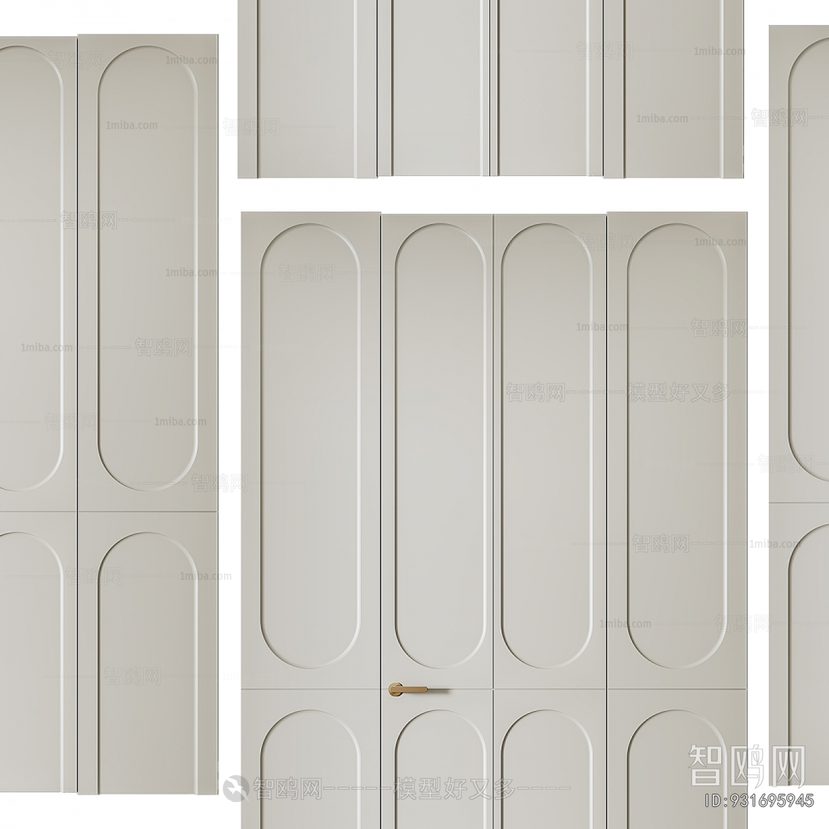 Simple European Style Single Door