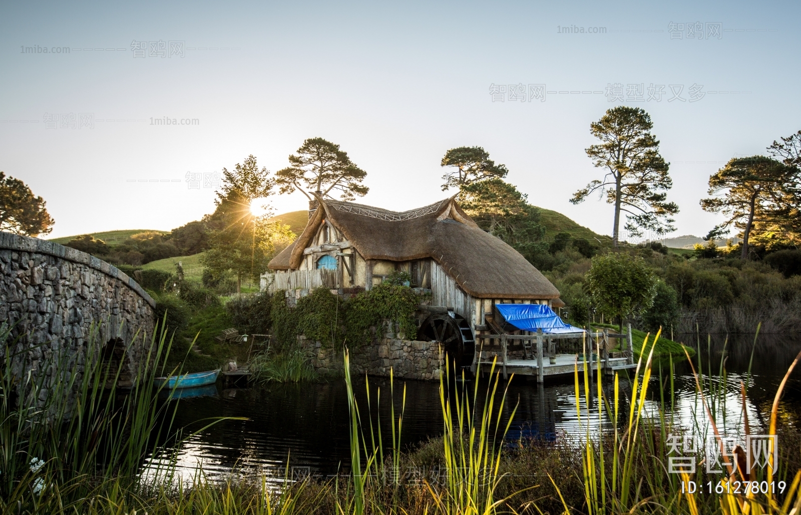 现代乡村外景