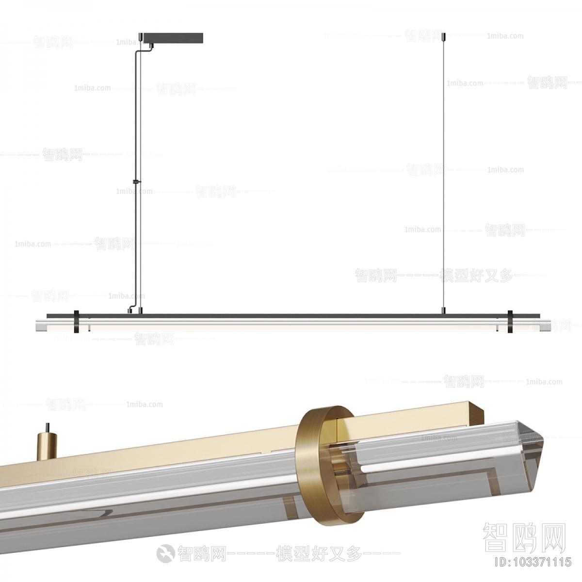 Modern Long Chandelier